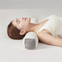 Ergonomic Cervical Pillow Neck Support Reverse Arch Cervical Buckwheat Cassia Seed Pillow Home 2 in 1 Health Neck Pillow