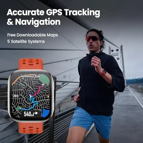 Amazfit Bip 6 Smart Watch 46mm 14-Day Battery 1.97'' AMOLED Display Plastic Free Maps AI for Call Text Health Fitness