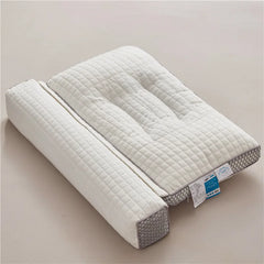 Ergonomic Cervical Pillow Neck Support Reverse Arch Cervical Buckwheat Cassia Seed Pillow Home 2 in 1 Health Neck Pillow