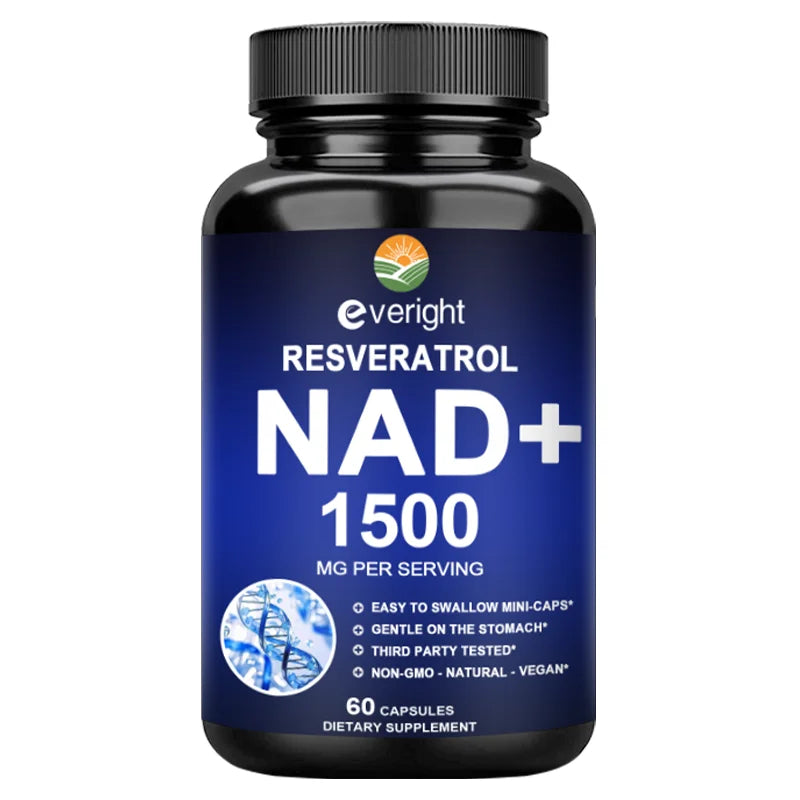 NAD+ Supplements - Anti-Aging Cell Booster, Supports Natural Energy - NAD+ Booster, Immune Suppor t& Promotes Blood Circulation