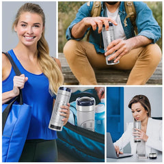 Hydrogen Water Bottle Generator 9000 PPB Hydrogen Ionizer Universal Adapter for Home Hydration