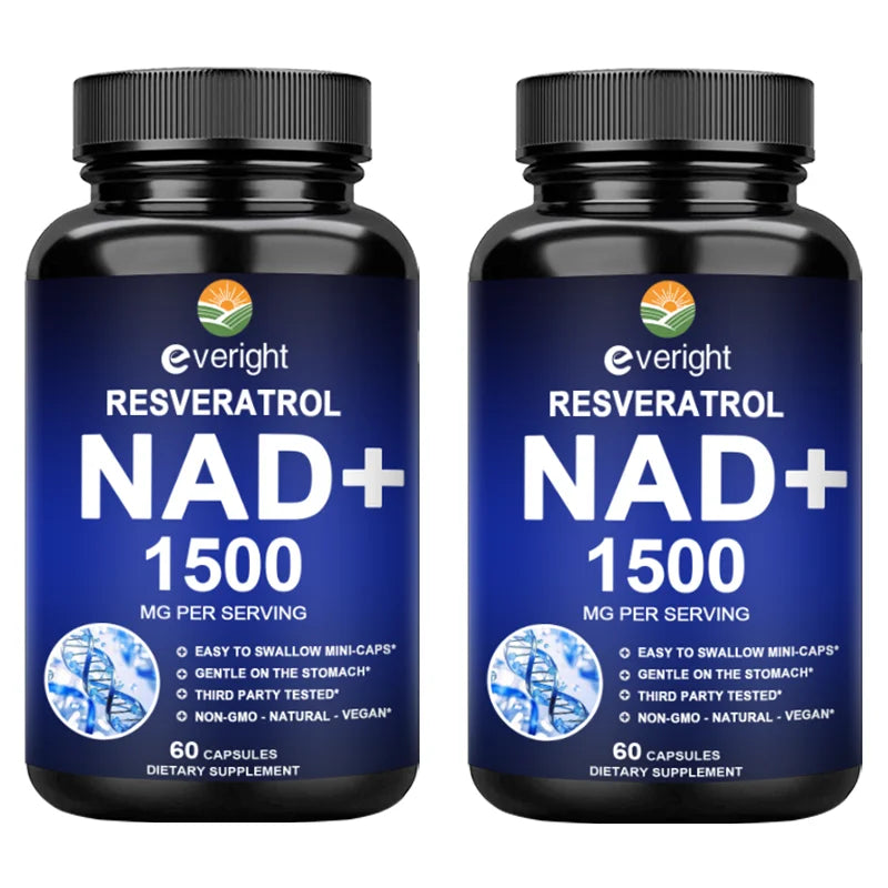 NAD+ Supplements - Anti-Aging Cell Booster, Supports Natural Energy - NAD+ Booster, Immune Suppor t& Promotes Blood Circulation
