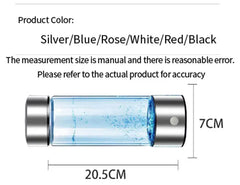 Hydrogen-Rich Water Cup Portable Electric Hydrogen Rich Water Generator Bottle Titanium Quality Filter Healthcare Water Cup USB