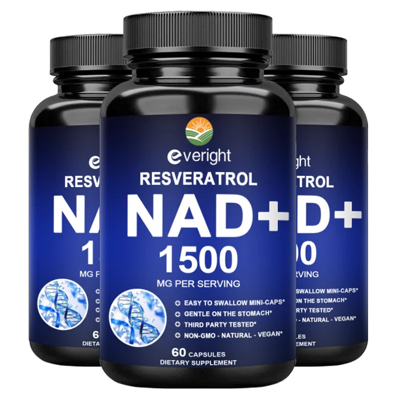 NAD+ Supplements - Anti-Aging Cell Booster, Supports Natural Energy - NAD+ Booster, Immune Suppor t& Promotes Blood Circulation
