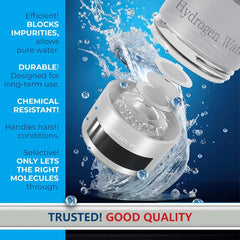 Hydrogen Water Bottle Generator 9000 PPB Hydrogen Ionizer Universal Adapter for Home Hydration