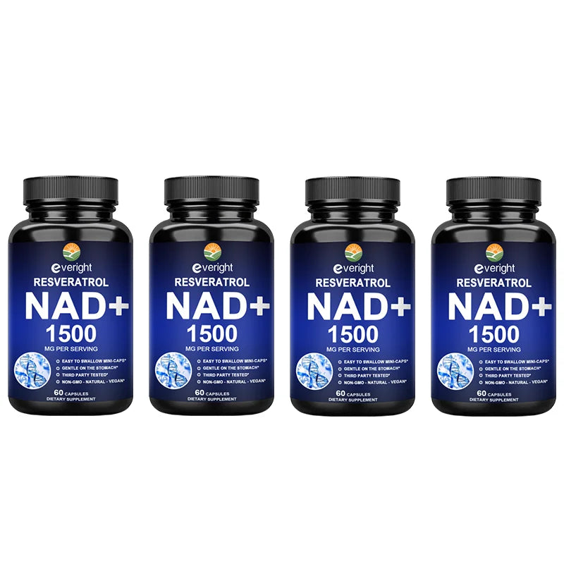 NAD+ Supplements - Anti-Aging Cell Booster, Supports Natural Energy - NAD+ Booster, Immune Suppor t& Promotes Blood Circulation