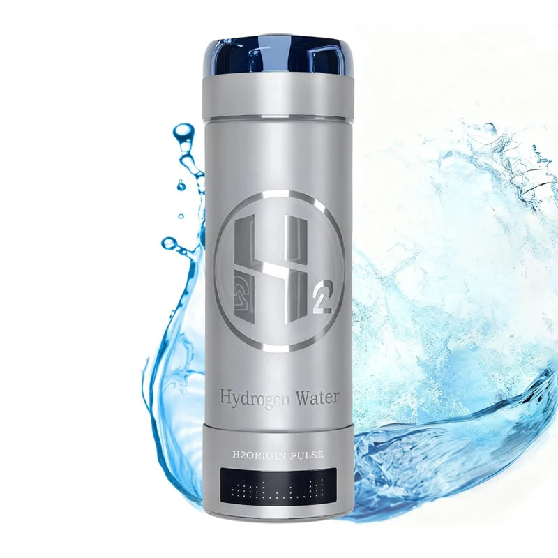 Hydrogen Water Bottle Generator 9000 PPB Hydrogen Ionizer Universal Adapter for Home Hydration
