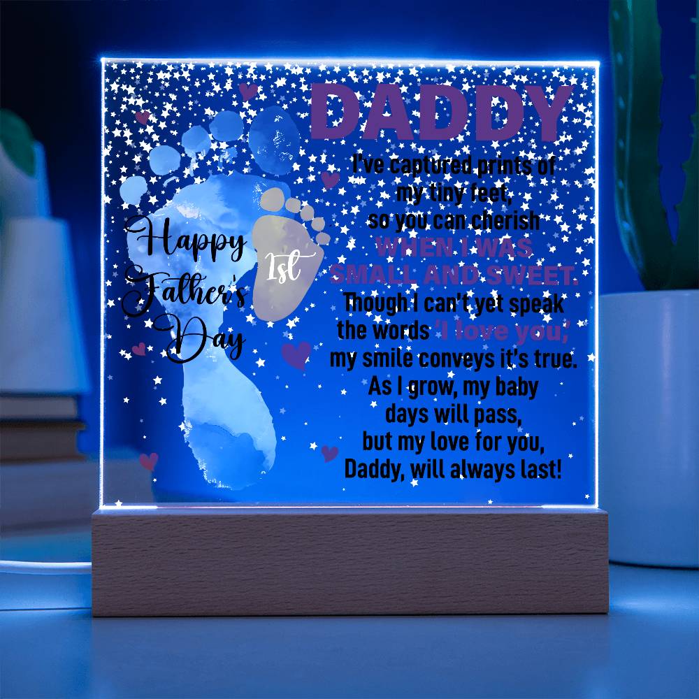 When I Was Small and Sweet - Acrylic Square