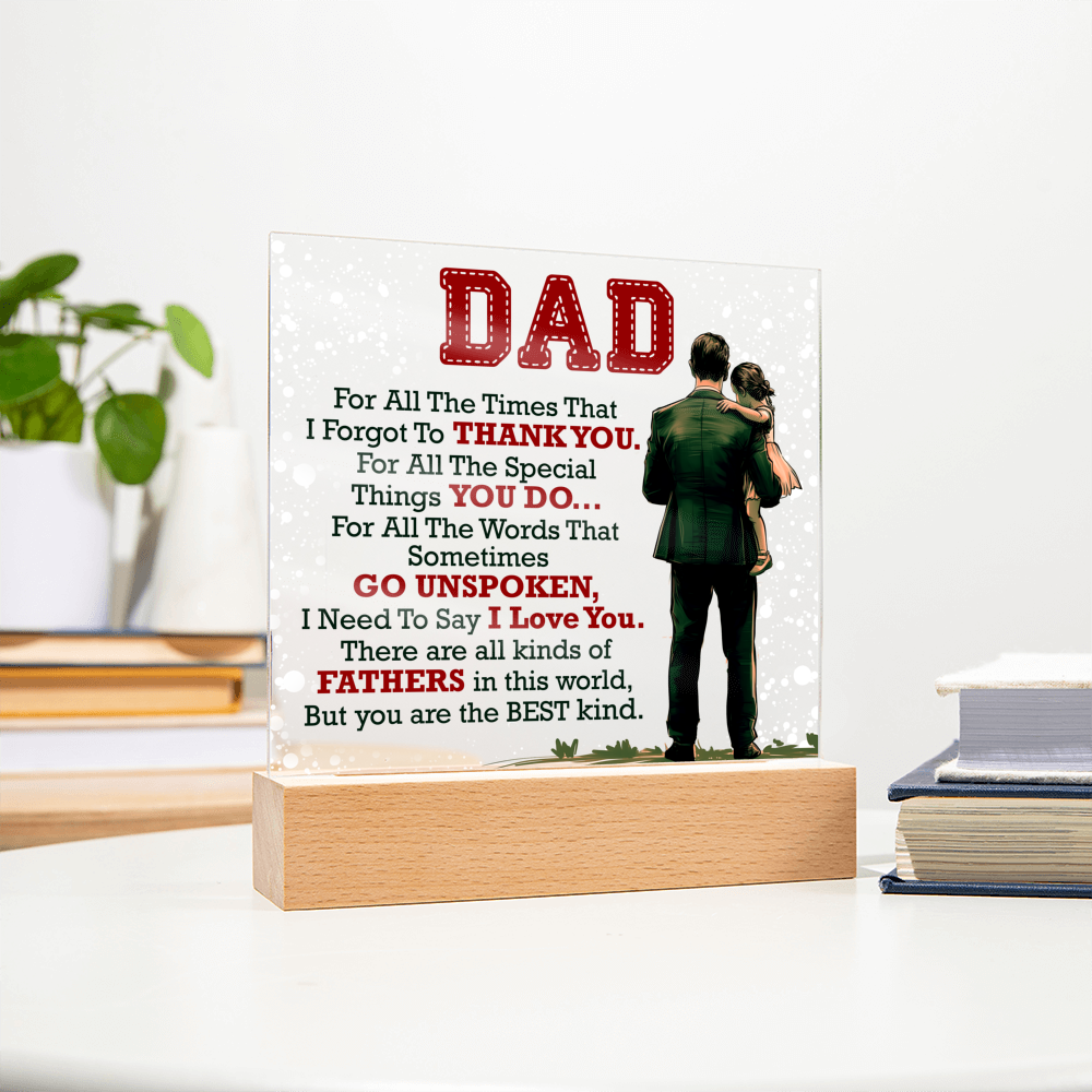 Thank You Dad - Acrylic Square