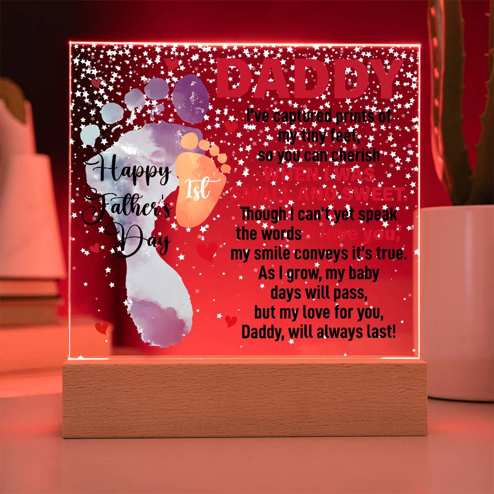 When I Was Small and Sweet - Acrylic Square